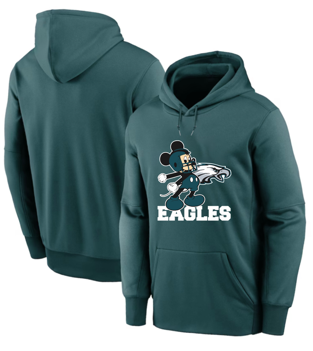 Men 2025 Philadelphia Eagles green hoodie style 1->philadelphia eagles->NFL Jersey